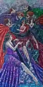 DERYA YILDIZ tarafından 2022 yılında 130x65 cm ölçülerinde Tuval üzeri yağlı boya tekniği ile yapılmıştır.