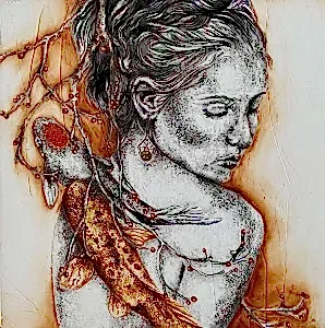 ILGIN ERDEM tarafından 2022 yılında 40x40 cm ölçülerinde Tuval üzeri yağlı boya tekniği ile yapılmıştır.