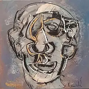 ALİ HERİSCHİ tarafından 2022 yılında 40x40 cm ölçülerinde Kağıt üzeri karışık teknik tekniği ile yapılmıştır.