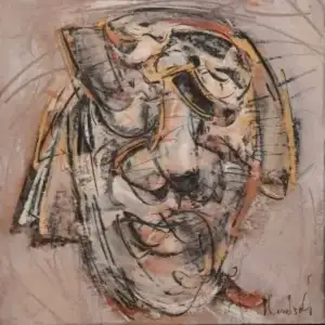 ALİ HERİSCHİ tarafından 2022 yılında 40x40 cm ölçülerinde Kağıt üzeri karışık teknik tekniği ile yapılmıştır.