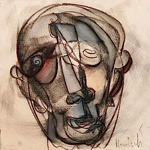 ALİ HERİSCHİ tarafından 2022 yılında 40x40 cm ölçülerinde Kağıt üzeri karışık teknik tekniği ile yapılmıştır.