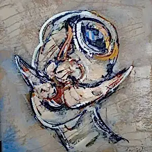 ALİ HERİSCHİ tarafından 2022 yılında 40x40 cm ölçülerinde Kağıt üzeri karışık teknik tekniği ile yapılmıştır.