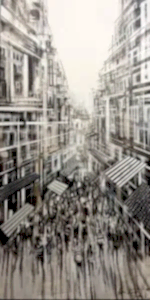 AYHAN ÇETİN tarafından 2023 yılında 130x65 cm ölçülerinde Tuval üzeri akrilik boya tekniği ile yapılmıştır.