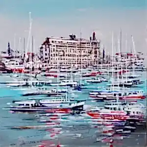 AYHAN ÇETİN tarafından 2023 yılında 40x40 cm ölçülerinde Tuval üzeri akrilik boya tekniği ile yapılmıştır.