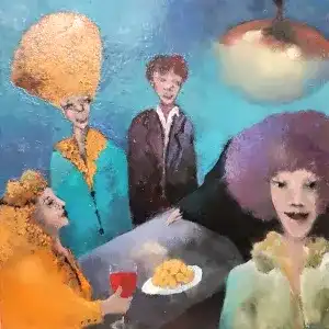 EROL PELİOĞLU tarafından 2023 yılında 40x40 cm ölçülerinde Tuval üzeri yağlı boya tekniği ile yapılmıştır.