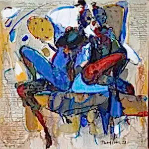 NURETTİN AKKAYA tarafından 2023 yılında 40x40 cm ölçülerinde Tuval üzeri yağlı boya tekniği ile yapılmıştır.