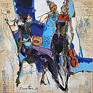 NURETTİN AKKAYA tarafından 2023 yılında 40x40 cm ölçülerinde Tuval üzeri yağlı boya tekniği ile yapılmıştır.