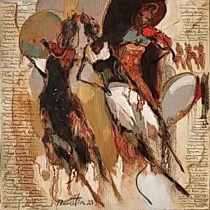 NURETTİN AKKAYA tarafından 2023 yılında 40x40 cm ölçülerinde Tuval üzeri yağlı boya tekniği ile yapılmıştır.