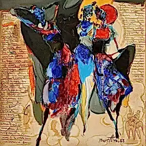 NURETTİN AKKAYA tarafından 2023 yılında 40x40 cm ölçülerinde Tuval üzeri yağlı boya tekniği ile yapılmıştır.