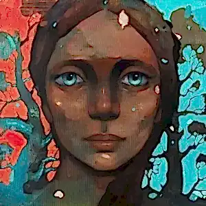 SEMA ÖCAL tarafından 2023 yılında 40x40 cm ölçülerinde Tuval üzeri yağlı boya tekniği ile yapılmıştır.