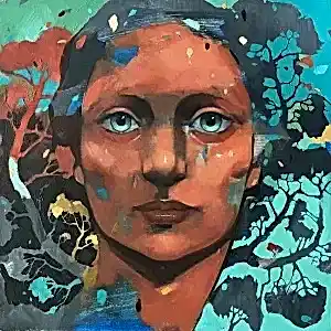 SEMA ÖCAL tarafından 2023 yılında 40x40 cm ölçülerinde Tuval üzeri yağlı boya tekniği ile yapılmıştır.