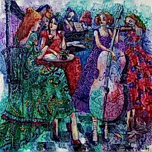 DERYA YILDIZ tarafından 2023 yılında 40x40 cm ölçülerinde Tuval üzeri yağlı boya tekniği ile yapılmıştır.