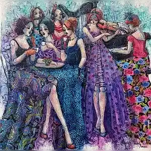 DERYA YILDIZ tarafından 2023 yılında 40x40 cm ölçülerinde Tuval üzeri yağlı boya tekniği ile yapılmıştır.