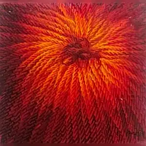 AHMET YEŞİL tarafından 2023 yılında 40x40 cm ölçülerinde Tuval üzeri yağlı boya tekniği ile yapılmıştır.