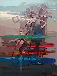 HAKAN ERASLAN tarafından 120x90 cm ölçülerinde Tuval üzeri yağlı boya tekniği ile yapılmıştır.