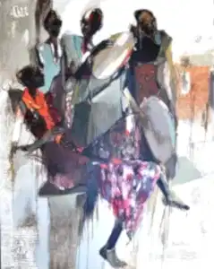 NURETTİN AKKAYA tarafından 2017 yılında 180x140 cm ölçülerinde Tuval üzeri yağlı boya tekniği ile yapılmıştır.