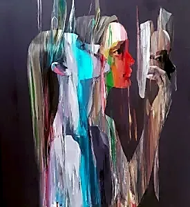 HAKAN ERASLAN tarafından 2021 yılında 100x90 cm ölçülerinde Tuval üzeri akrilik boya tekniği ile yapılmıştır.