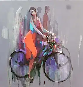 HAKAN ERASLAN tarafından 2021 yılında 60x60 cm ölçülerinde Tuval üzeri akrilik boya tekniği ile yapılmıştır.