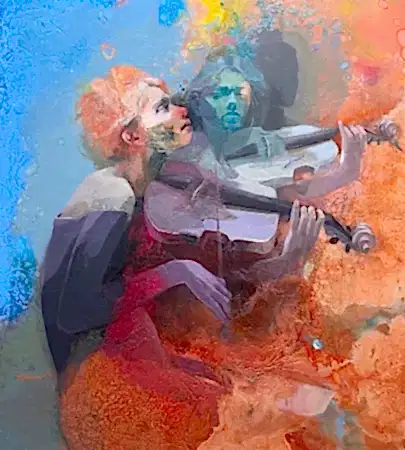 HAKAN ERASLAN tarafından 2025 yılında 100x90 cm ölçülerinde Tuval üzeri akrilik boya tekniği ile yapılmıştır.