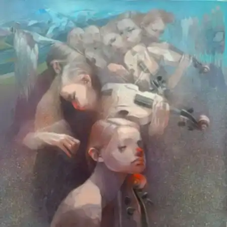 HAKAN ERASLAN tarafından 2026 yılında 70x70 cm ölçülerinde Tuval üzeri akrilik boya tekniği ile yapılmıştır.