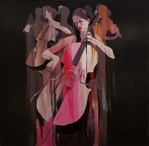 HAKAN ERASLAN tarafından 2018 yılında 60x60 cm ölçülerinde Tuval üzeri akrilik boya tekniği ile yapılmıştır.