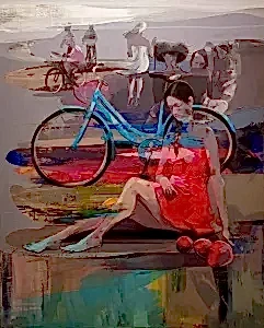 HAKAN ERASLAN tarafından 2017 yılında 100x80 cm ölçülerinde Tuval üzeri yağlı boya tekniği ile yapılmıştır.