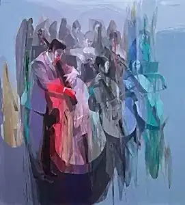 HAKAN ERASLAN tarafından 2024 yılında 100x90 cm ölçülerinde Tuval üzeri akrilik boya tekniği ile yapılmıştır.