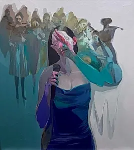 HAKAN ERASLAN tarafından 2024 yılında 100x90 cm ölçülerinde Tuval üzeri akrilik boya tekniği ile yapılmıştır.