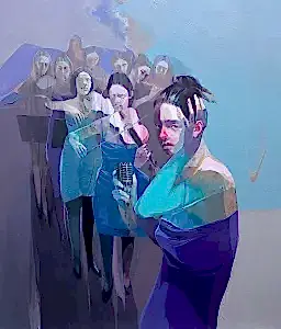 HAKAN ERASLAN tarafından 2024 yılında 100x90 cm ölçülerinde Tuval üzeri akrilik boya tekniği ile yapılmıştır.