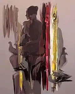 HAKAN ERASLAN tarafından 100x80 cm ölçülerinde Tuval üzeri yağlı boya tekniği ile yapılmıştır.