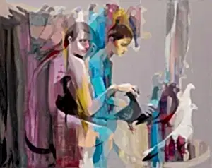 HAKAN ERASLAN tarafından 80x100 cm ölçülerinde Tuval üzeri yağlı boya tekniği ile yapılmıştır.