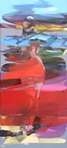 HAKAN ERASLAN tarafından 2014 yılında 110x50 cm ölçülerinde Tuval üzeri akrilik boya tekniği ile yapılmıştır.