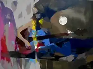 HAKAN ERASLAN tarafından 2014 yılında 90x120 cm ölçülerinde Tuval üzeri akrilik boya tekniği ile yapılmıştır.