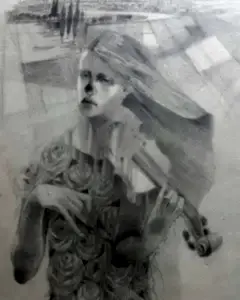 HAKAN ERASLAN tarafından 2021 yılında 70x50 cm ölçülerinde Kağıt üzeri desen tekniği ile yapılmıştır.