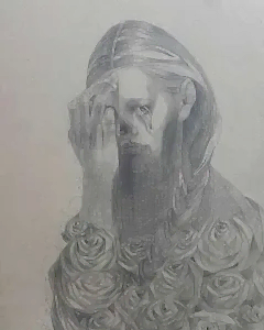 HAKAN ERASLAN tarafından 2021 yılında 70x50 cm ölçülerinde Kağıt üzeri desen tekniği ile yapılmıştır.