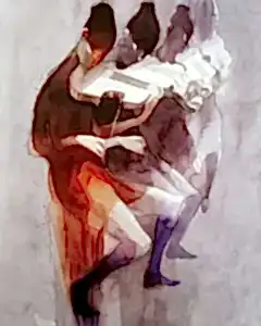 HAKAN ERASLAN tarafından 2022 yılında 41x29 cm ölçülerinde Kağıt üzeri sulu boya tekniği ile yapılmıştır.