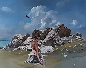 HASAN SAYGIN tarafından 2019 yılında 130x162 cm ölçülerinde Tuval üzeri yağlı boya tekniği ile yapılmıştır.