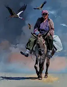 HASAN SAYGIN tarafından 2020 yılında 146x114 cm ölçülerinde Tuval üzeri yağlı boya tekniği ile yapılmıştır.