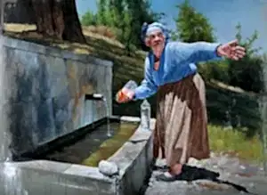 HASAN SAYGIN tarafından 2021 yılında 130x97 cm ölçülerinde Tuval üzeri yağlı boya tekniği ile yapılmıştır.