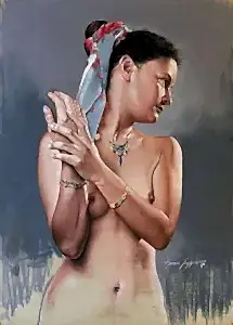 HASAN SAYGIN tarafından 70x50 cm ölçülerinde Kağıt üzeri pastel boya tekniği ile yapılmıştır.