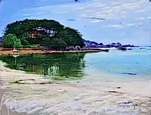 HASAN SAYGIN tarafından 33x43 cm ölçülerinde Kağıt üzeri pastel boya tekniği ile yapılmıştır.