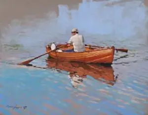 HASAN SAYGIN tarafından 33x43 cm ölçülerinde Kağıt üzeri pastel boya tekniği ile yapılmıştır.