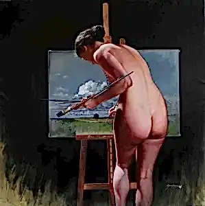 HASAN SAYGIN tarafından 2018 yılında 100x100 cm ölçülerinde Tuval üzeri yağlı boya tekniği ile yapılmıştır.