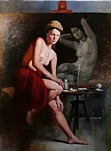 HASAN SAYGIN tarafından 2015 yılında 130x97 cm ölçülerinde Tuval üzeri yağlı boya tekniği ile yapılmıştır.