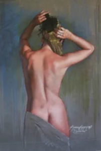 HASAN SAYGIN tarafından 2015 yılında 60x43 cm ölçülerinde Kağıt üzeri pastel boya tekniği ile yapılmıştır.