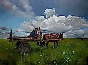 HASAN SAYGIN tarafından 2023 yılında 97x130 cm ölçülerinde Tuval üzeri yağlı boya tekniği ile yapılmıştır.