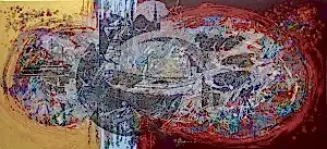 ENGİN KORKMAZ tarafından 2020 yılında 80x180 cm ölçülerinde Tuval üzeri akrilik boya tekniği ile yapılmıştır.