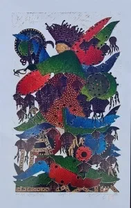 HASAN KIRAN tarafından 2022 yılında 82x50 cm ölçülerinde Ağaç Baskı - Edisyon A.P. 2/5 tekniği ile yapılmıştır.