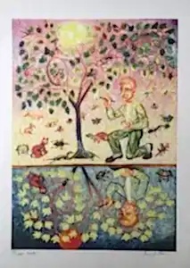 İBRAHİM BALABAN tarafından 2018 yılında 70x50 cm ölçülerinde Dijital Ögün Baskı Edisyon: 75/100 tekniği ile yapılmıştır.