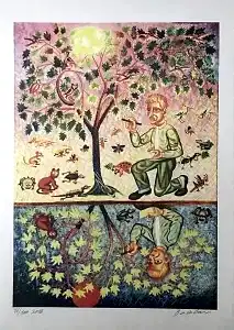 İBRAHİM BALABAN tarafından 2018 yılında 70x50 cm ölçülerinde Dijital Ögün Baskı Edisyon: 80/100 tekniği ile yapılmıştır.